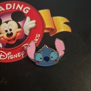 Disney Blue and Pink Stitch Pin